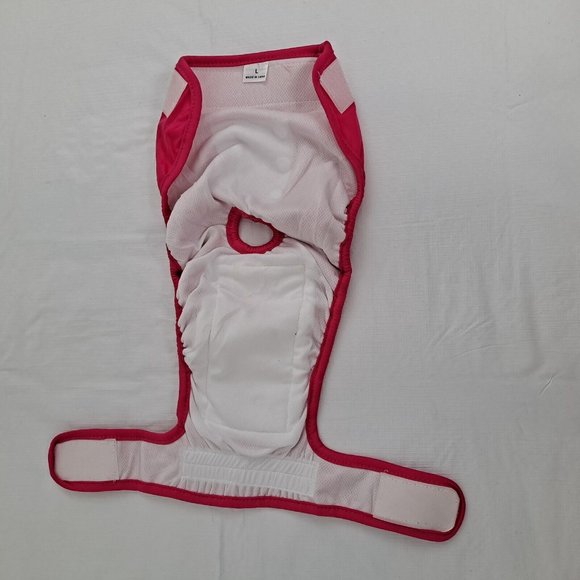 Dog Diaper Hot Pink Washable snap back LARGE - Picture 5 of 8
